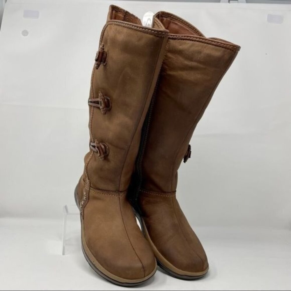 Like New Earth “Birch” Brownstone Leather Tall Boots SIZE 5.5B